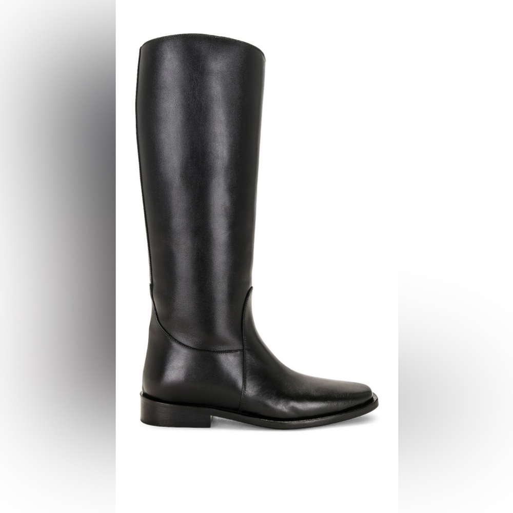 KHAITE
Wooster Riding Boot Elegant Black Knee-High Women's Boots